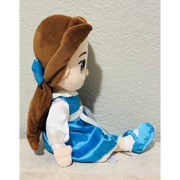 Disney Store Animators Collection Belle in Blue Dress 12" Plush Toy - Picture 4 of 5